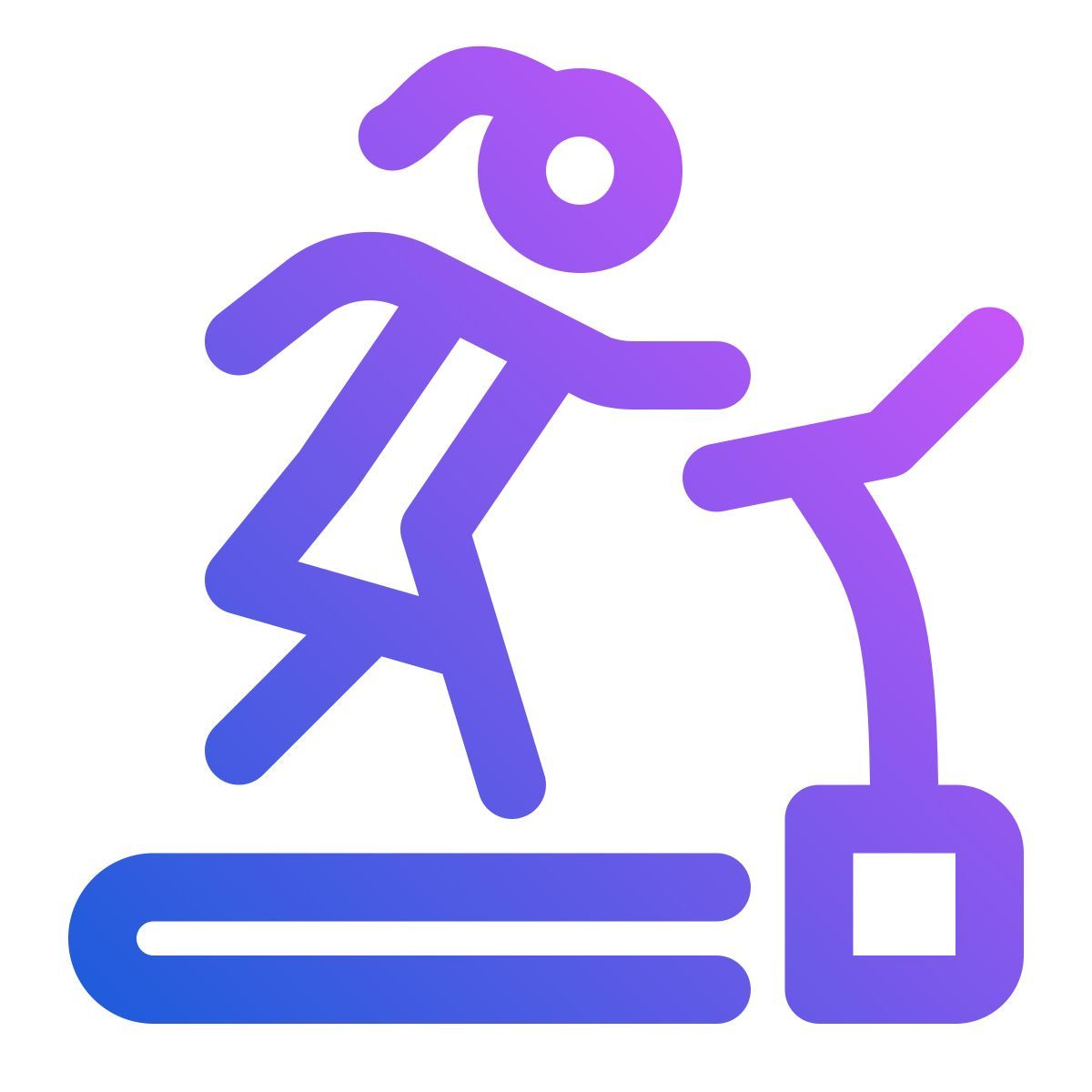 treadmill workout icon