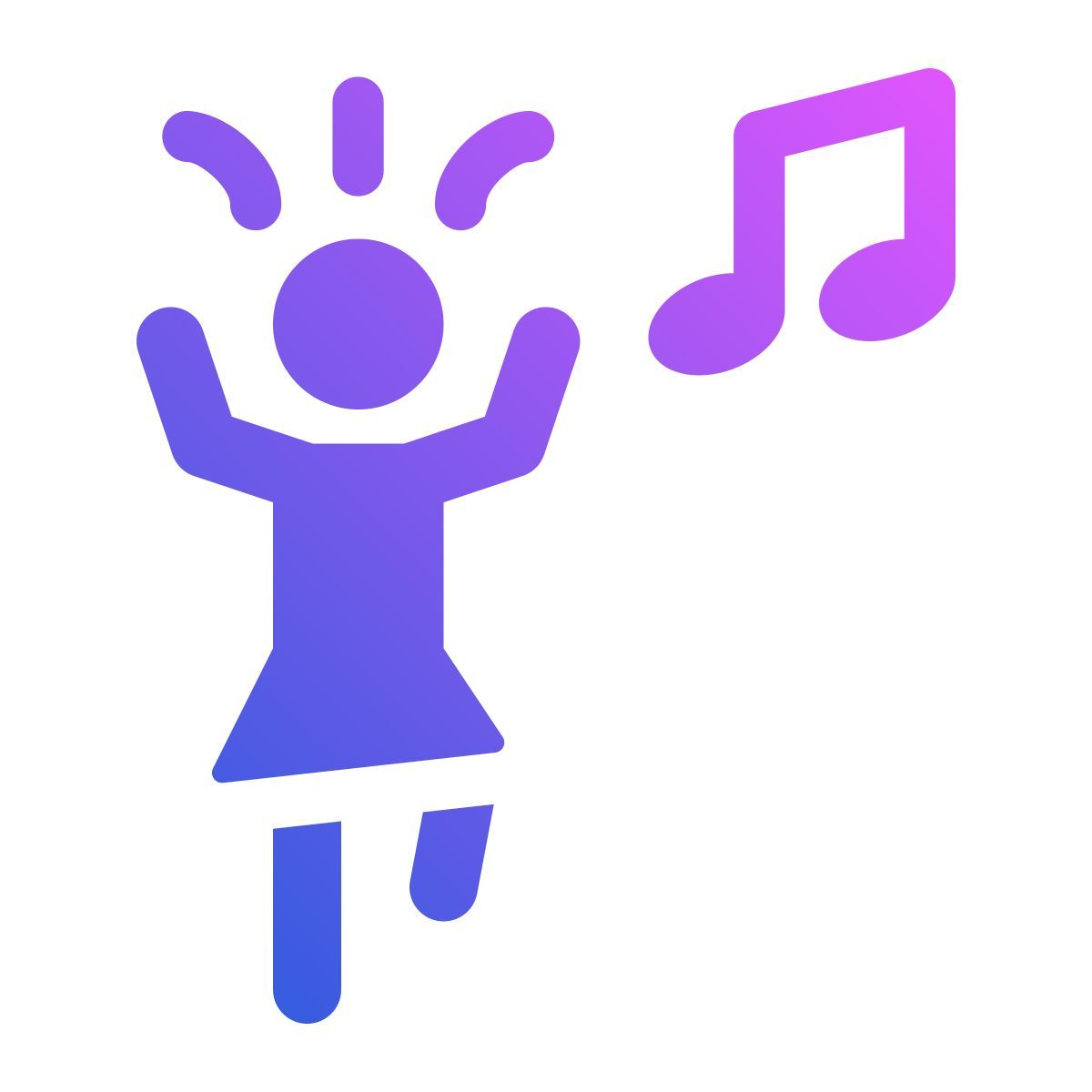 dancing woman icon