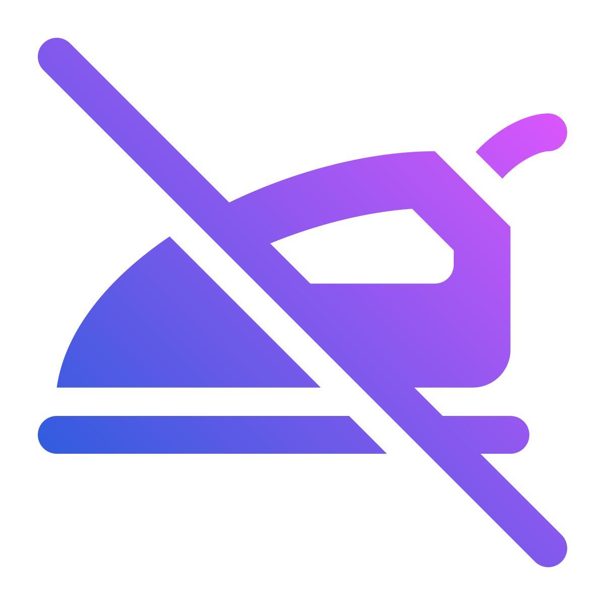 do not ironing icon