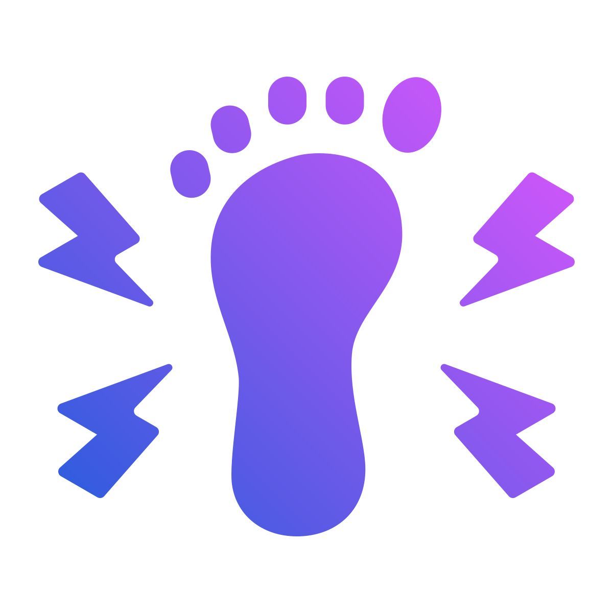 foot tingling icon