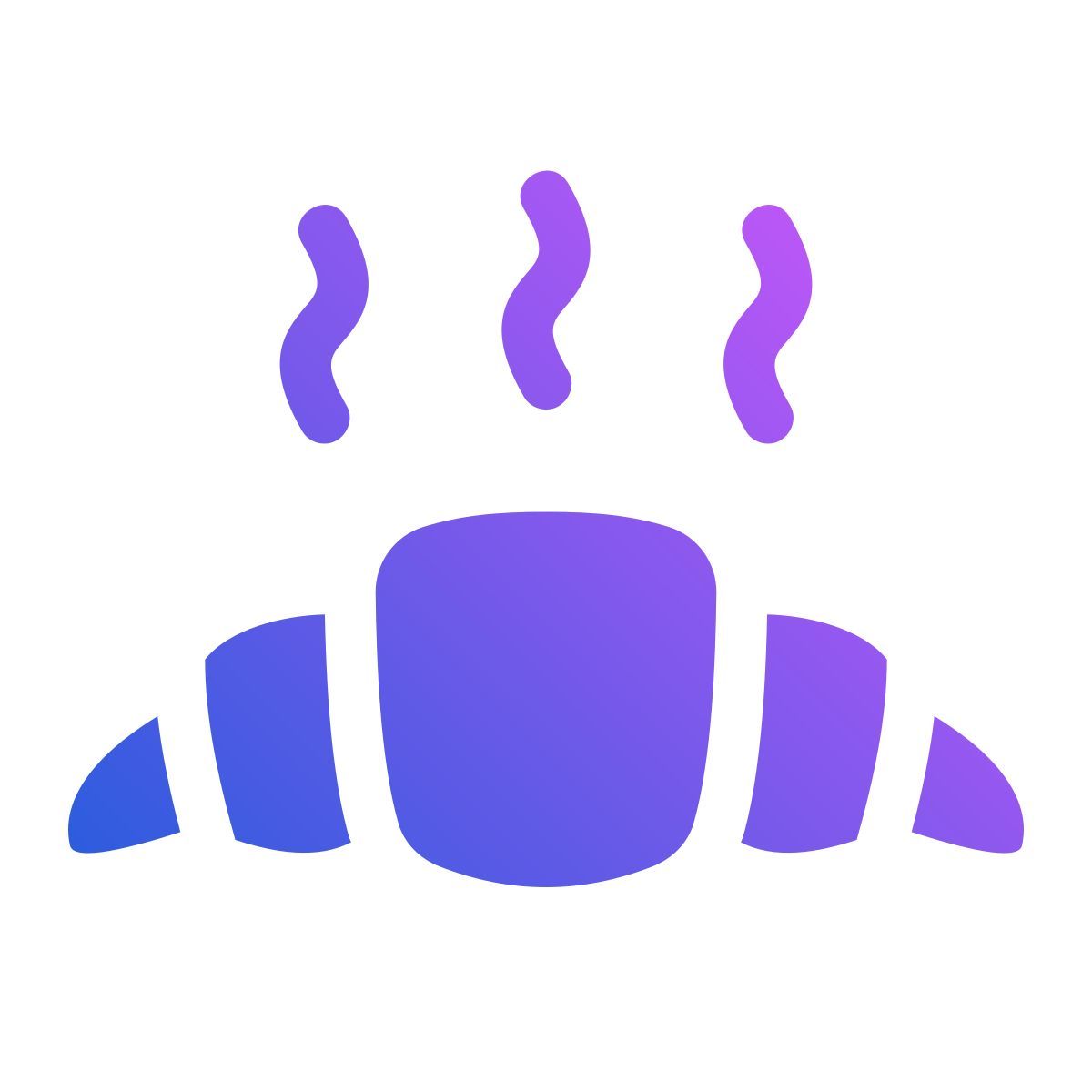 hot croissant icon