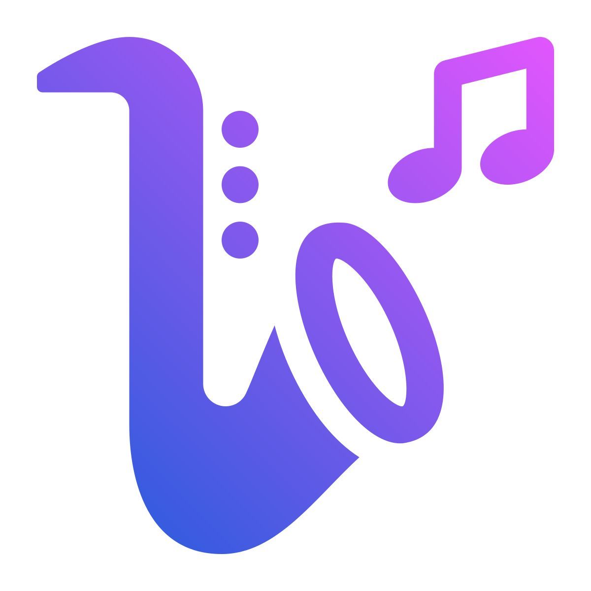 jazz saxophone icon