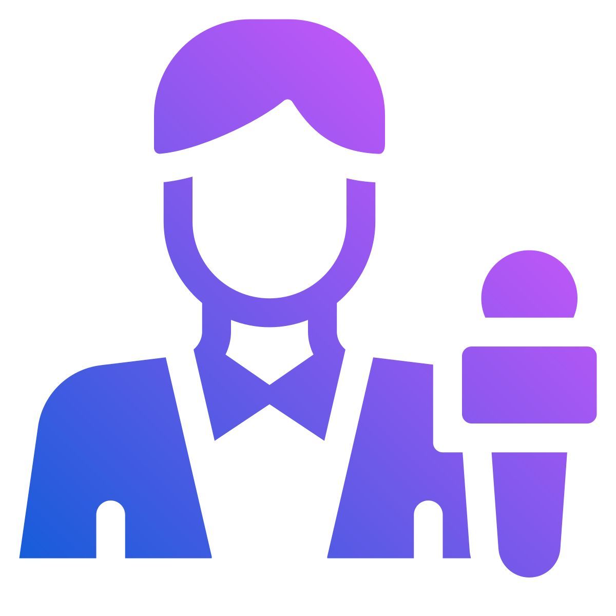 man reporter icon