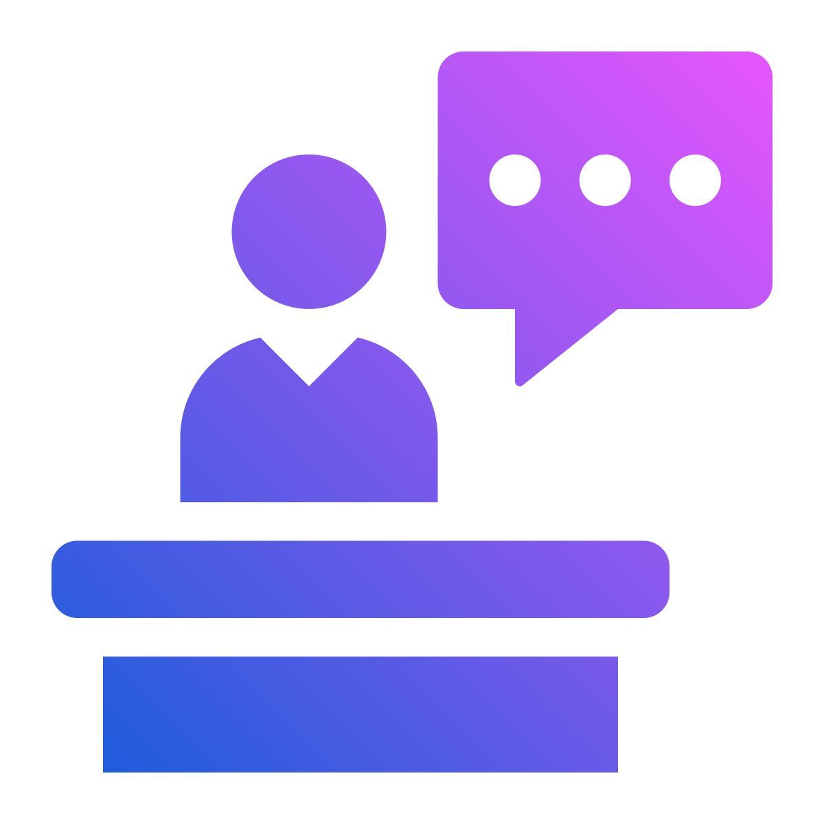 news anchor icon