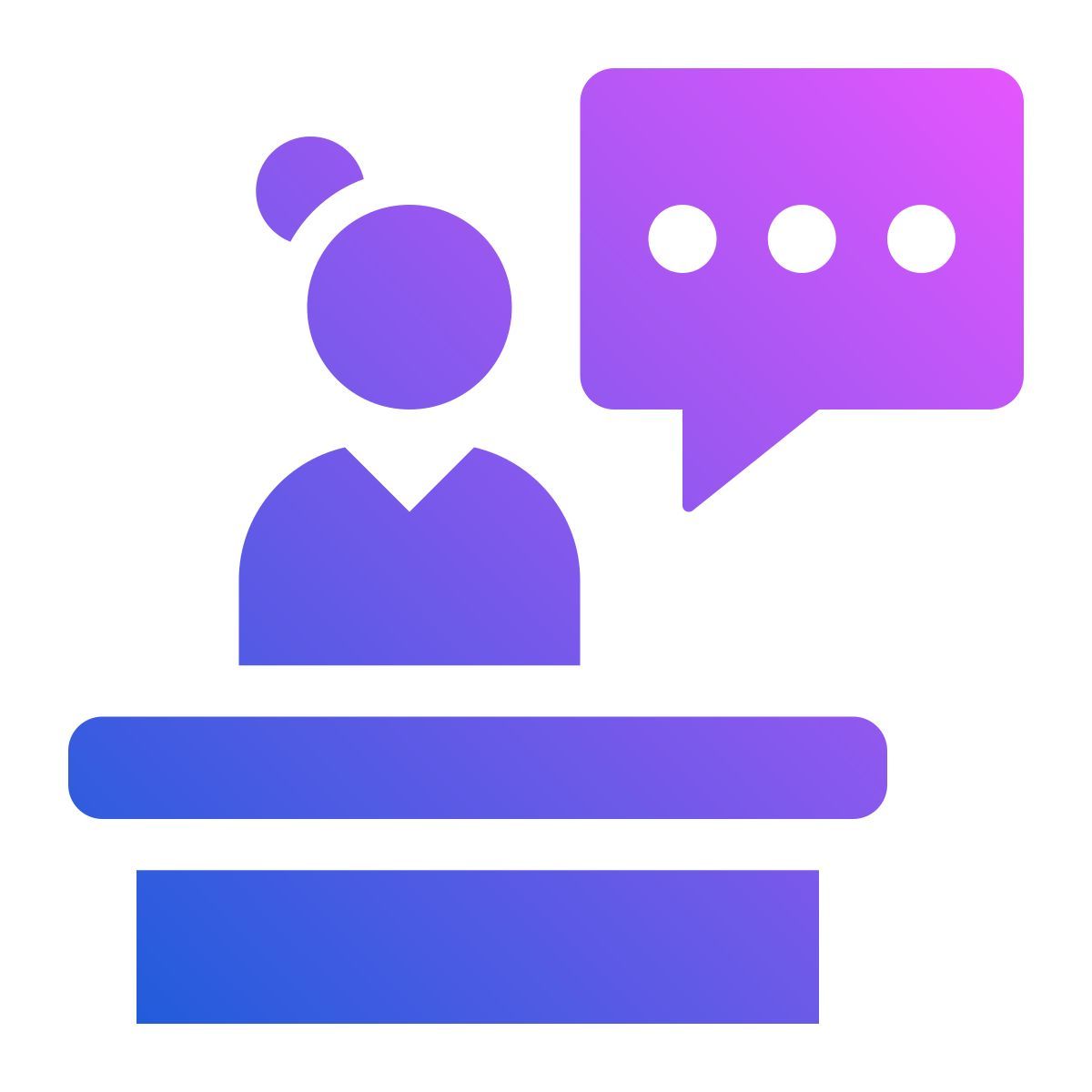 news anchor icon