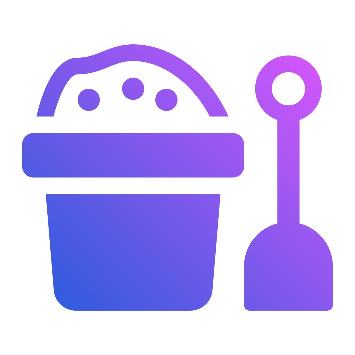 secchio di sabbia icon