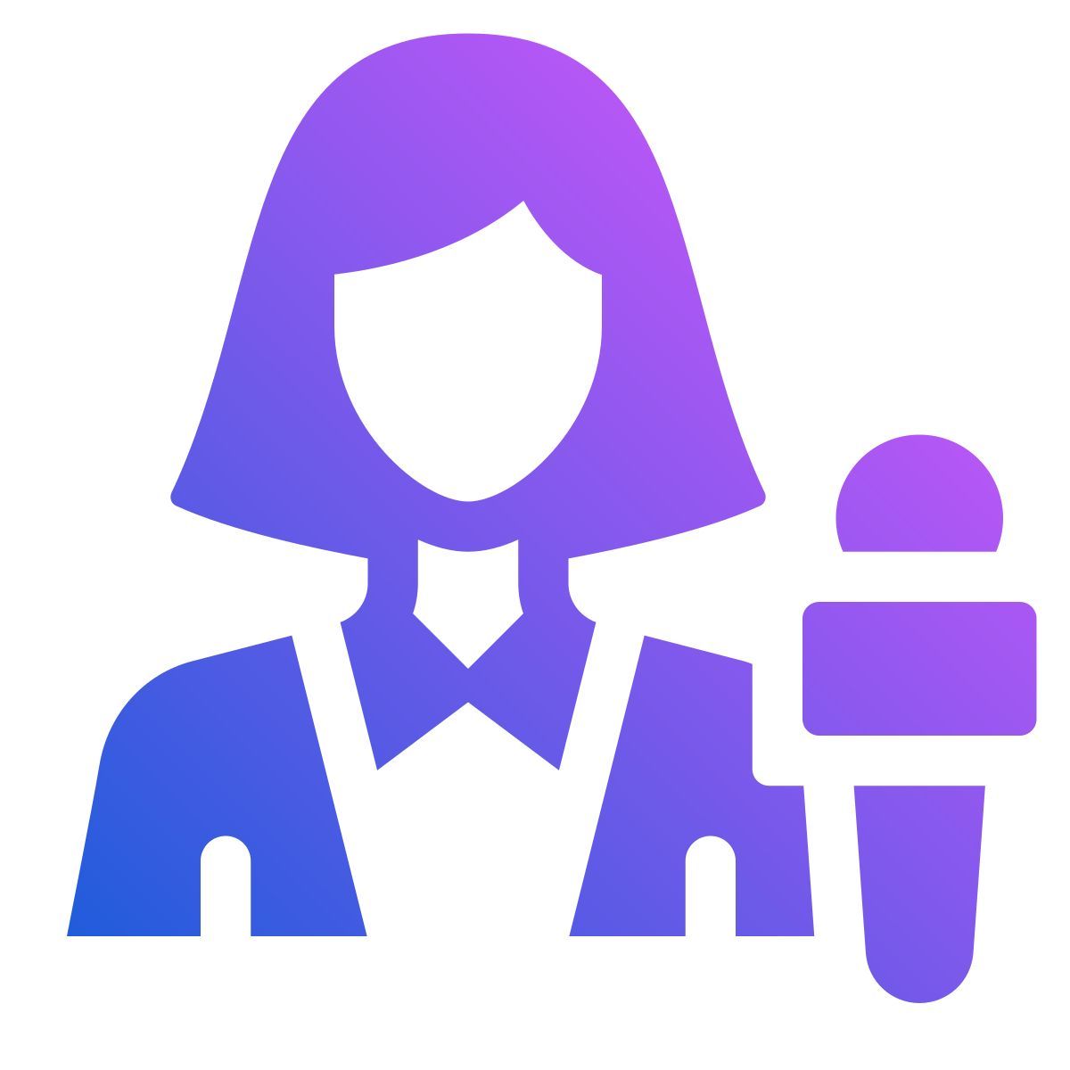 women reporter icon