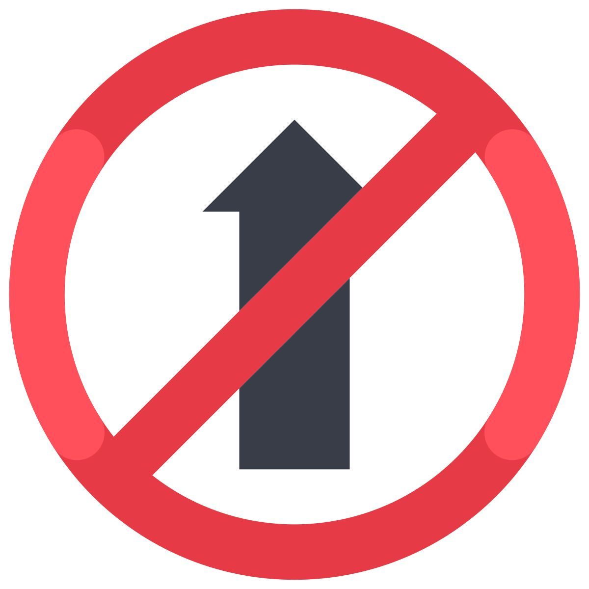 forbidden sign icon