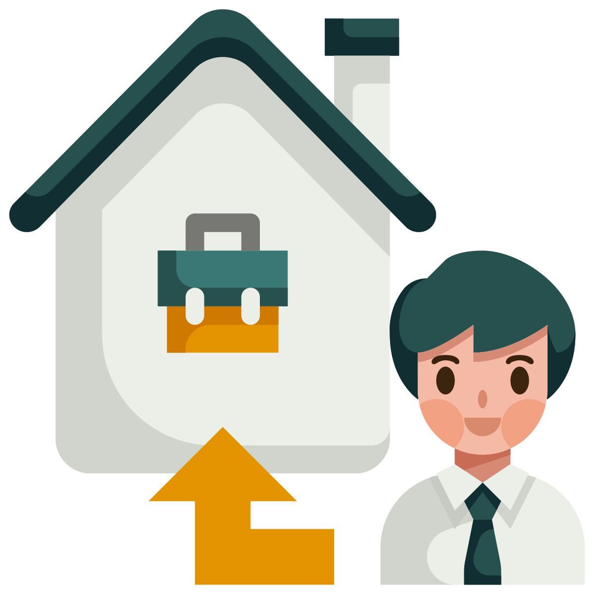 working at home icon