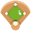 external baseball-field-baseball-justicon-flat-justicon icon