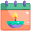 external calendar-diwali-justicon-flat-justicon-1 icon