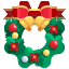 external christmas-wreath-christmas-day-justicon-flat-justicon icon