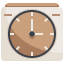 external clock-office-stationery-justicon-flat-justicon icon