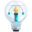 external creativity-light-bulbs-justicon-flat-justicon-1 icon
