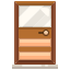 external door-home-and-living-justicon-flat-justicon icon