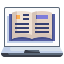 external ebook-elearning-and-education-justicon-flat-justicon icon