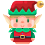 external elf-christmas-avatar-justicon-flat-justicon-1 icon
