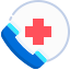 external emergency-call-hospital-and-medical-justicon-flat-justicon icon