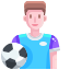 external football-players-sport-avatar-justicon-flat-justicon icon