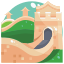external great-wall-of-china-landmark-justicon-flat-justicon icon