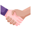 external hand-shake-woman-day-justicon-flat-justicon icon
