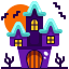 external haunted-house-halloween-justicon-flat-justicon icon