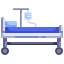 external hospital-bed-hospital-justicon-flat-justicon icon