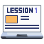 external lesson-elearning-and-education-justicon-flat-justicon icon