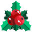 external mistletoe-christmas-day-justicon-flat-justicon icon