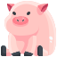 external pig-animal-justicon-flat-justicon icon