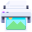 external printer-artist-studio-justicon-flat-justicon icon