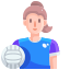 external volleyball-player-sport-avatar-justicon-flat-justicon icon