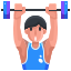 external weightlifter-sport-avatar-justicon-flat-justicon icon