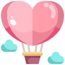 external air-balloon-romantic-love-justicon-flat-justicon icon