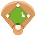 external baseball-field-baseball-justicon-flat-justicon icon