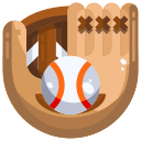 external baseball-glove-baseball-justicon-flat-justicon icon