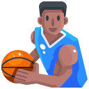 external basketball-player-sport-avatar-justicon-flat-justicon icon