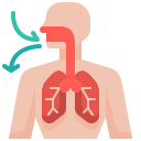 external breathing-virus-transmission-justicon-flat-justicon icon
