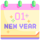 external calendar-new-years-eve-justicon-flat-justicon icon