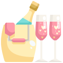 external champagne-romantic-love-justicon-flat-justicon icon