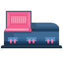 external coffin-funeral-justicon-flat-justicon-1 icon