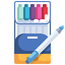 external color-pencil-education-justicon-flat-justicon icon