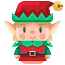 external elf-christmas-avatar-justicon-flat-justicon-1 icon