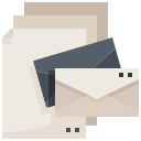 external email-office-stationery-justicon-flat-justicon icon