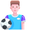 external football-players-sport-avatar-justicon-flat-justicon icon