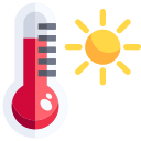 external high-temperature-weather-justicon-flat-justicon icon