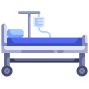 external hospital-bed-hospital-justicon-flat-justicon icon