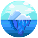 external iceberg-landscape-justicon-flat-justicon icon