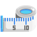 external measuring-tape-sewing-justicon-flat-justicon icon