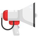 external megaphones-fire-fighter-justicon-flat-justicon icon